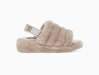 UGG Fluff Yeah Womens Slides Goat/ Grey - AU 179WM